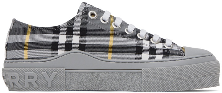 Photo: Burberry Gray Vintage Check Sneakers