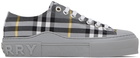 Burberry Gray Vintage Check Sneakers