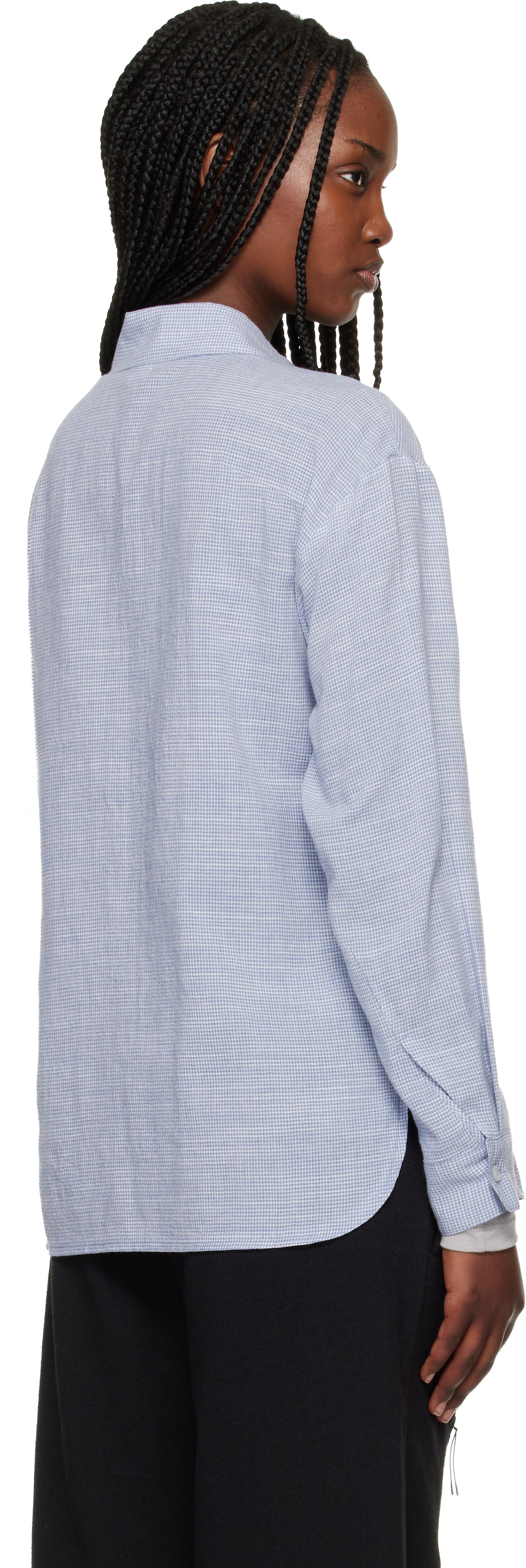 POST ARCHIVE FACTION (PAF) Blue Zip Shirt