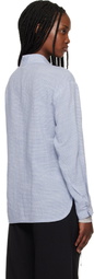POST ARCHIVE FACTION (PAF) Blue Zip Shirt