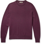 Canali - Mélange Merino Wool Sweater - Purple