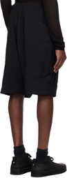 DEVOA Black Half Pants Hybrid Shorts