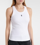 Ami Paris Ami De Cœur cotton jersey tank top