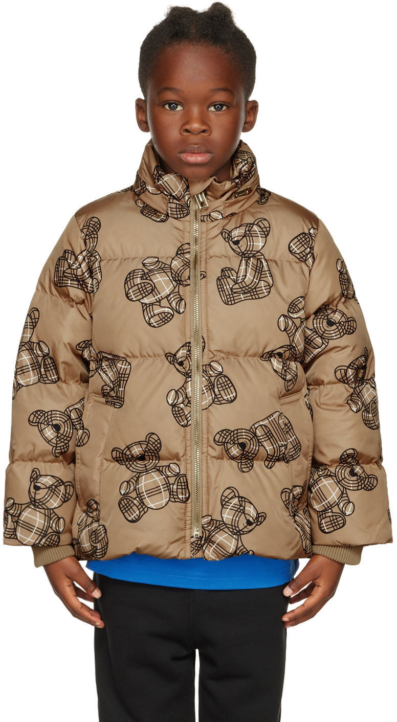 Burberry Kids Brown Thomas Bear Print Jacket