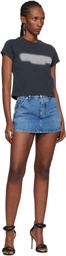 Alexander Wang Blue Denim Carpenter Mini Skort