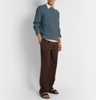 Séfr - Leath Ribbed Cotton and Linen-Blend Sweater - Multi