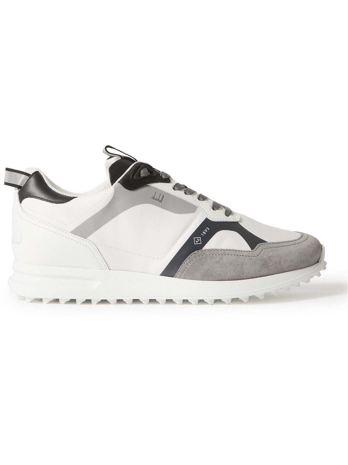 DUNHILL - Radial 2.0 Leather and Suede-Trimmed Ripstop Sneakers - White ...