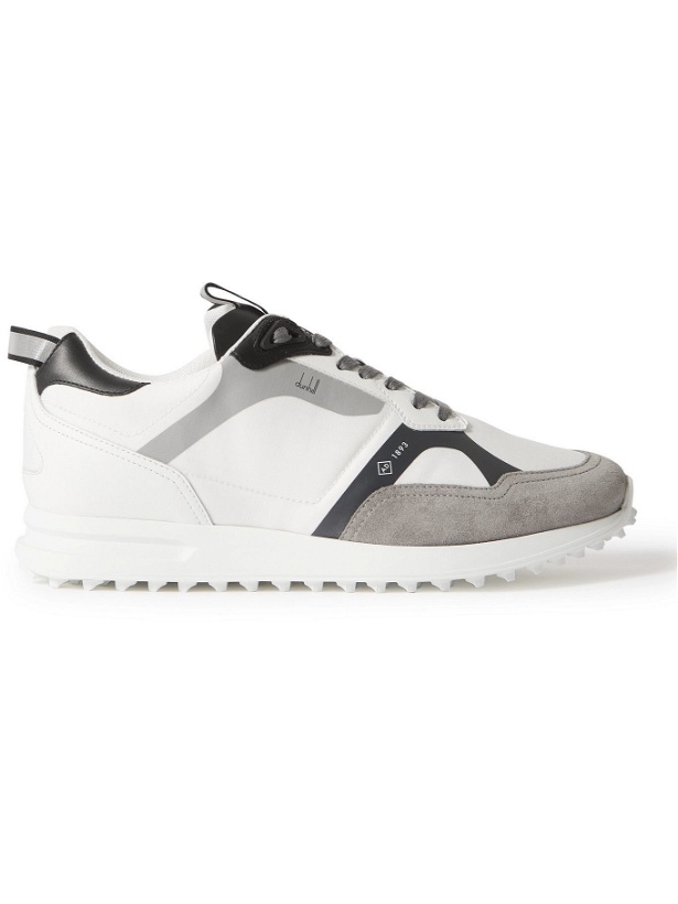 Photo: DUNHILL - Radial 2.0 Leather and Suede-Trimmed Ripstop Sneakers - White