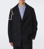 Junya Watanabe Double-breasted wool-blend blazer