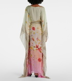 Roberto Cavalli Printed silk kaftan