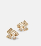 Ferragamo Embellished gold-plated hoop earrings