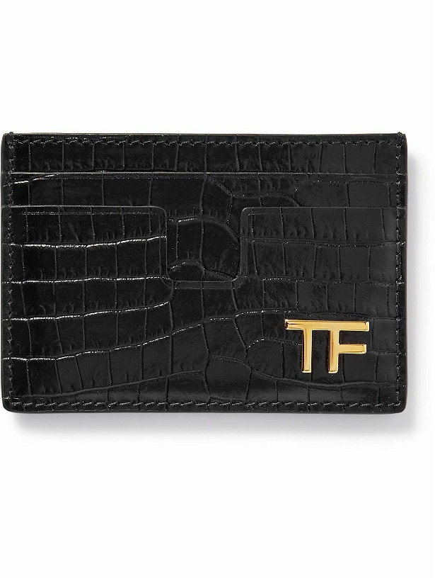 Photo: TOM FORD - Croc-Effect Leather Cardholder