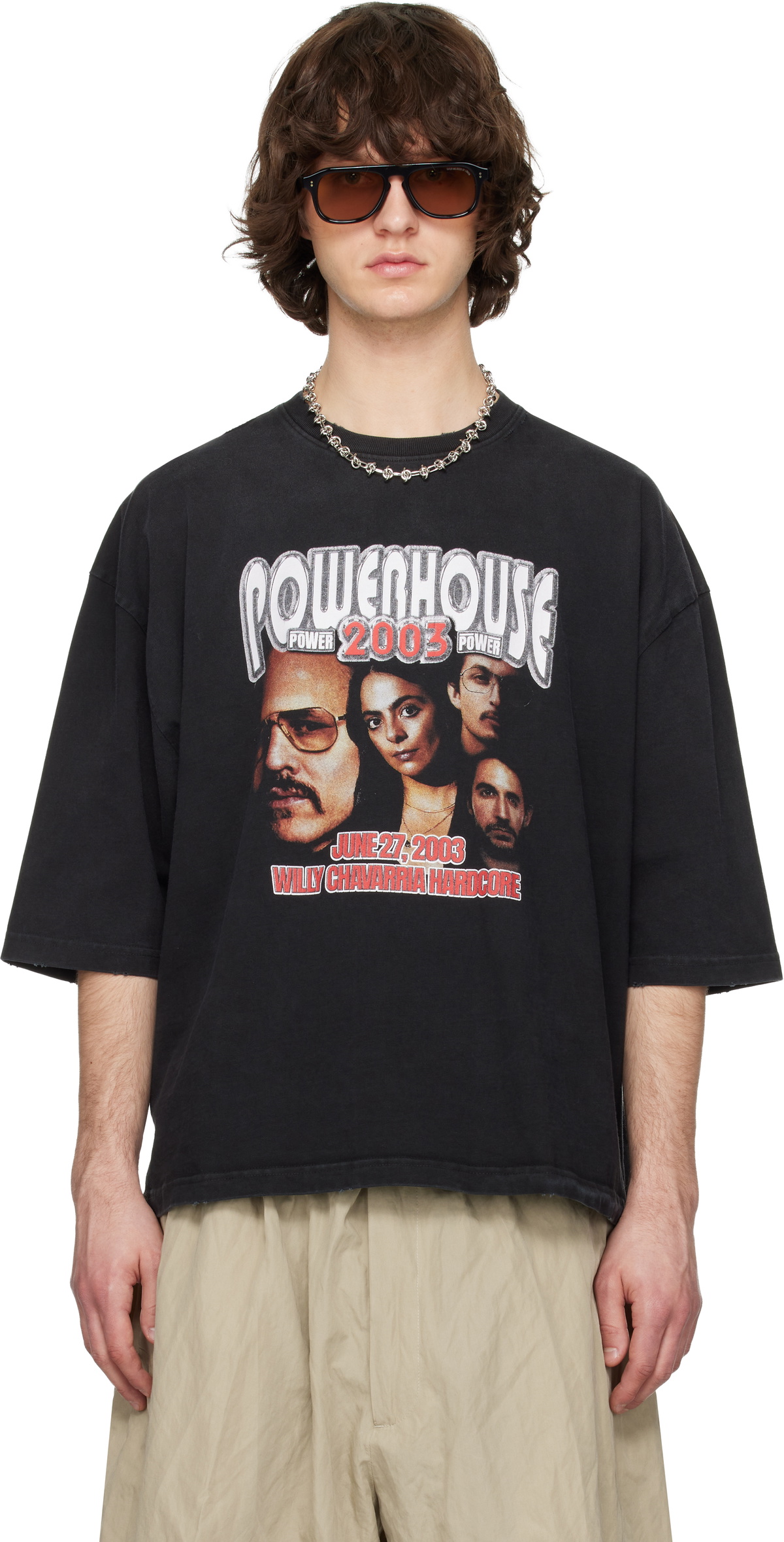 WILLY CHAVARRIA Black Powerhouse Northsider T-shirt