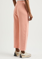 American Vintage Izubird Logo Stretch-cotton Sweatpants Peach