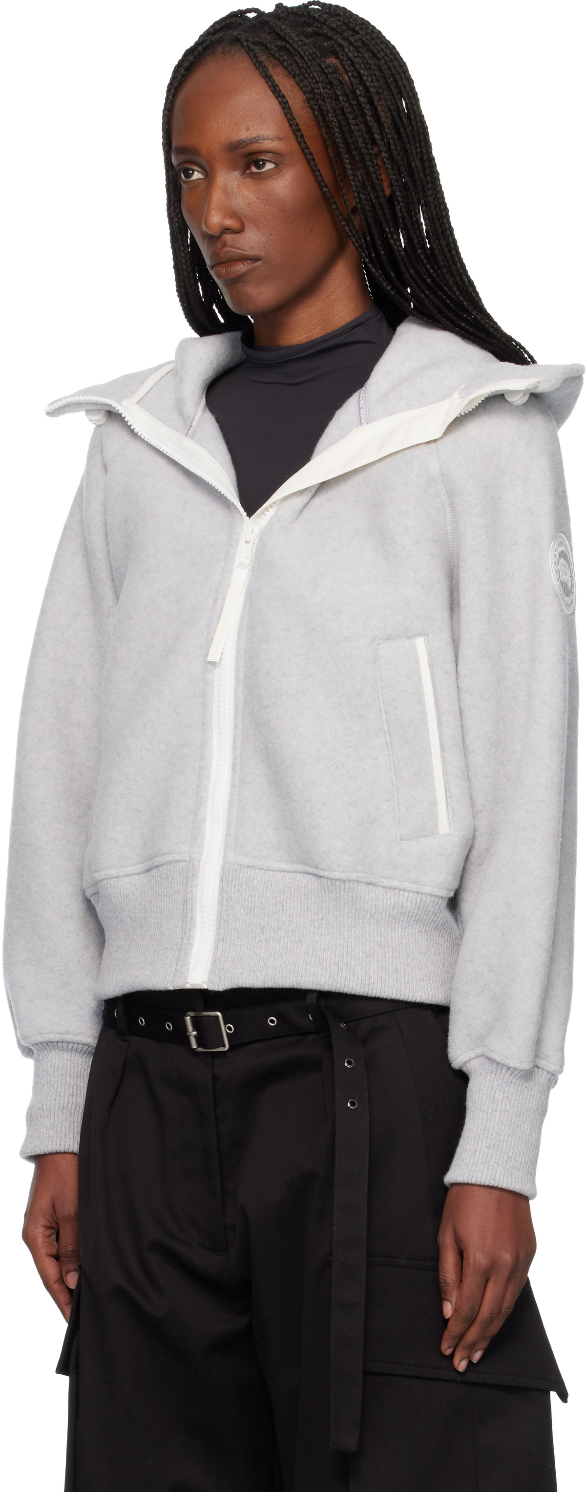 Canada Goose Gray 'White Label' Chilliwack Bomber Jacket
