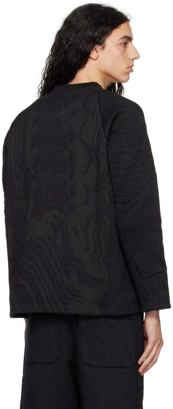 BYBORRE Black Paneled Sweatshirt