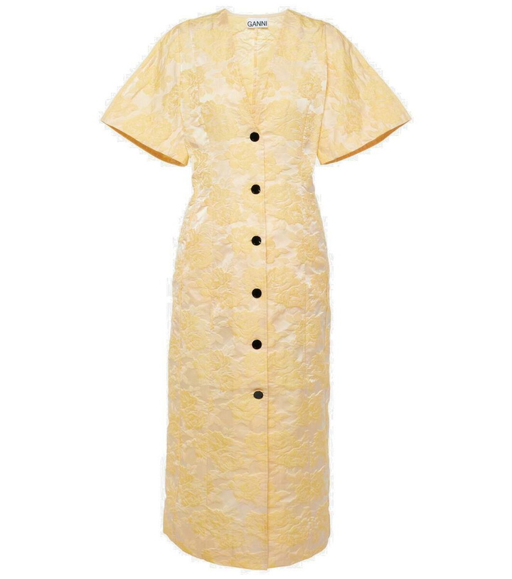 Photo: Ganni Floral jacquard shirt dress