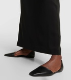 Toteme The Asymmetric D'Orsay leather flats