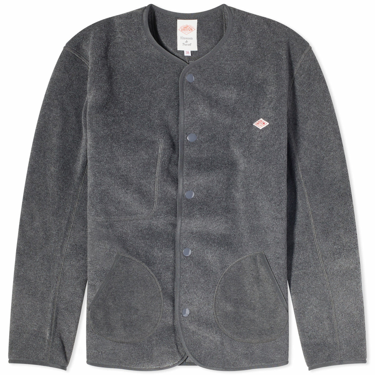 Danton Men's Fleece Jacket in Charcoal Grey Danton