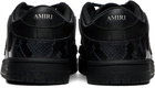 AMIRI Black Printed Python Skel Top Low Sneakers