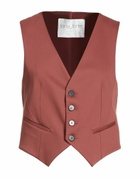 Forte_forte Womens Tailored Vest in Brown