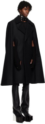 Rick Owens Black Slim Drella Coat