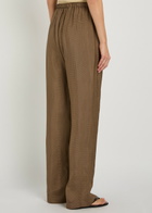 Rohe Houndstooth Straight-leg Trousers Brown