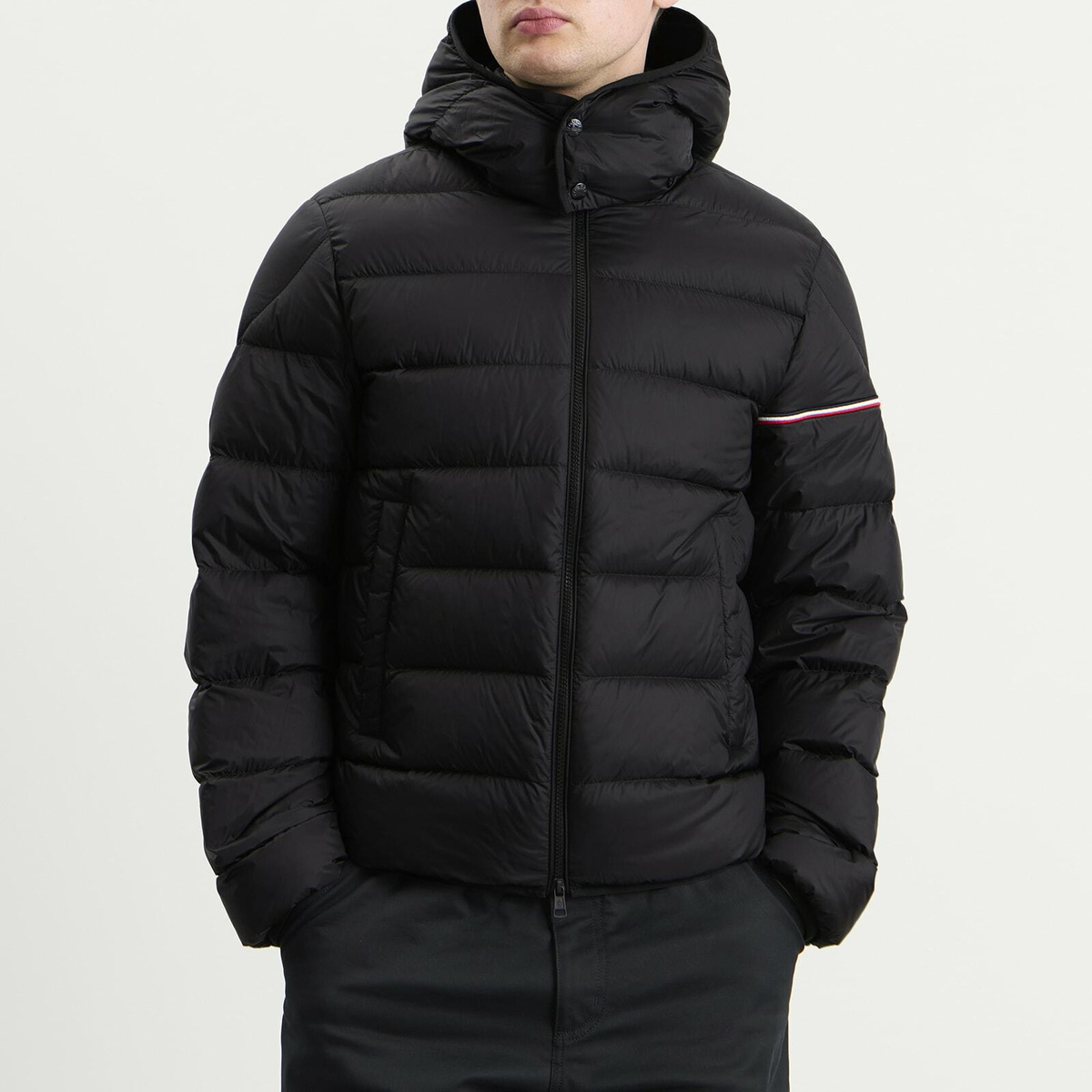 Moncler Men's Ravenlock Light Nylon Jacket in Black