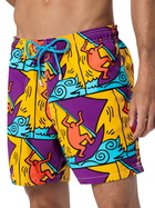 MC2 Saint Barth Man Mid-length Gustavia Swim-shorts With Keith Haring Design Placed Print| Keith Haring Special Edition