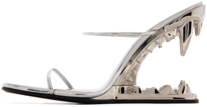 GCDS Silver Morso Heels