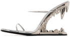 GCDS Silver Morso Heels