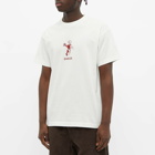Dancer Men's OG Logo T-Shirt in Off White/Red