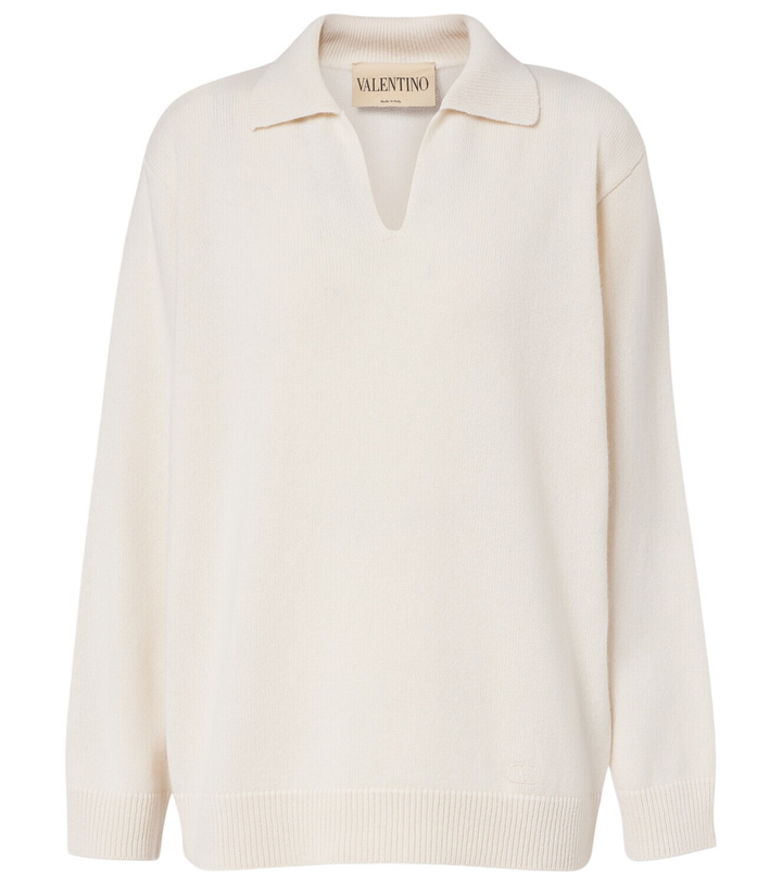 Photo: Valentino Cashmere polo sweater