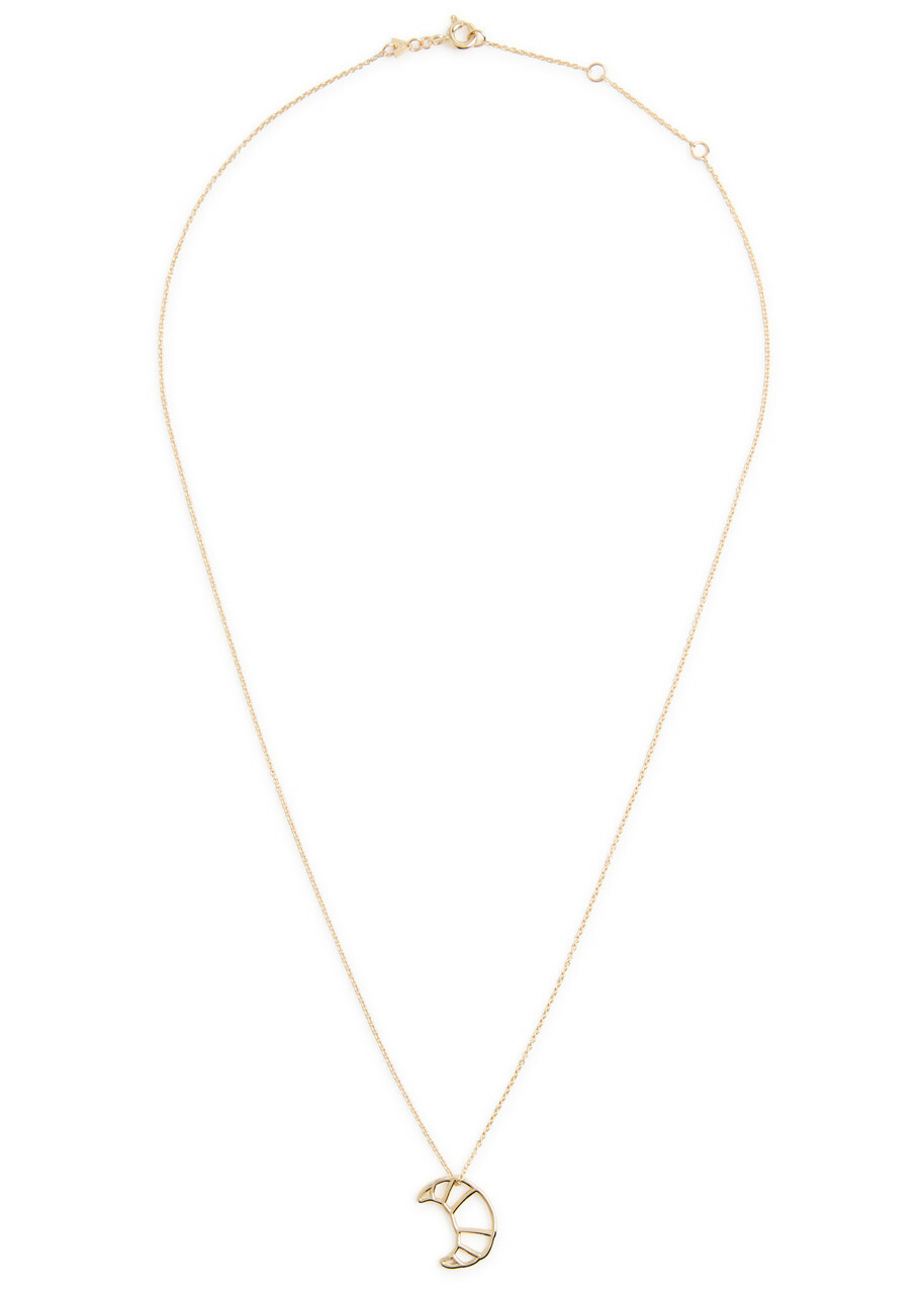 Aliita Croissant 9kt Gold Necklace - One Size