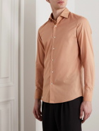 Caruso - Cotton-Poplin Shirt - Orange