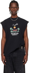 VETEMENTS Black 'Morocco' Tourist Sleeveless Top