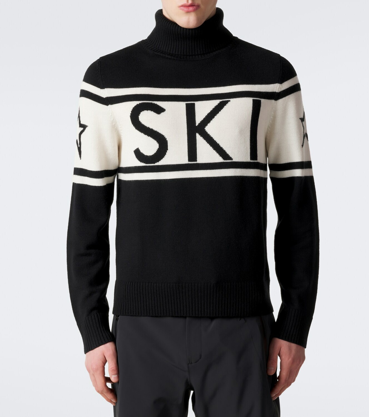 Perfect Moment Schild intarsia wool turtleneck sweater