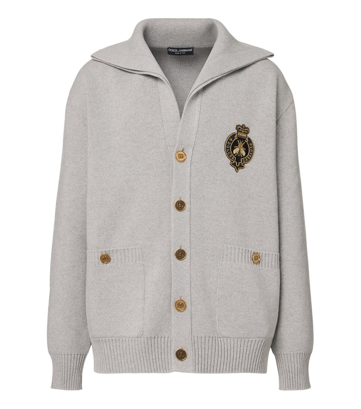 Photo: Dolce&Gabbana Logo virgin wool cardigan