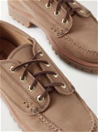 Yuketen - Angler Moc Nubuck Boat Shoes - Brown