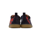 PS by Paul Smith Navy and Red Camo Miyata Sneakers