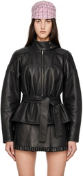 FIDAN NOVRUZOVA Black Julia Leather Jacket