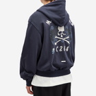 C2H4 Men's x mastermind JAPAN Profile Zip Hoodie in Mist Navy