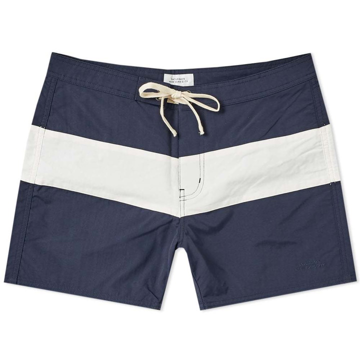 Photo: Saturdays NYC Grant Boardshort Midnight & Ivory