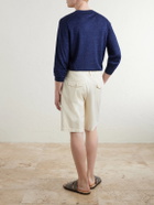 Brunello Cucinelli - Straight-Leg Cotton Bermuda Shorts - Neutrals