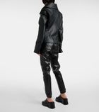 Junya Watanabe Faux leather biker jacket