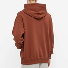 Drôle de Monsieur Men's Centre Logo Popover Hoody in Brown