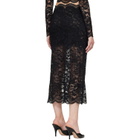 Rabanne Black Lace Midi Skirt