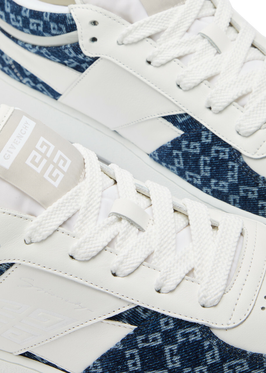 Givenchy G Move Panelled Leather Sneakers Blue