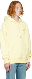 AMI Paris Yellow Ami De Cœur Hoodie
