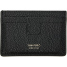 TOM FORD Black Grain Leather Classic Card Holder